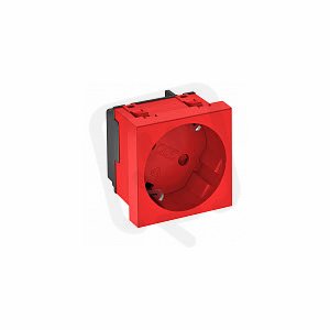 OBO STD-D3 SRO1 Zásuvka 33° schuko ochranný kontakt,1-nás. 250V 10/16A červená