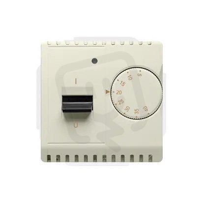 Univerzální otočný termostat, vestavěný senzor, 16A, 230V~, béžová BMRT10W.02/12