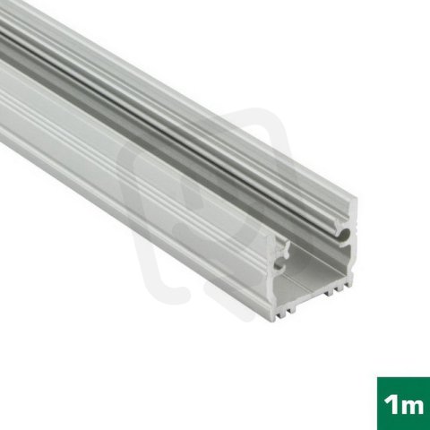 AL profil FKU48 K/U pro LED, bez plexi, 1 m, elox FK TECHNICS 4738448