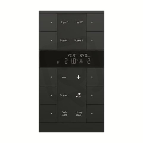 ABB KNX Tenton prvek ovládací 10nás, HVAC, CO2 mechová černá SBC/U10.0.1-885