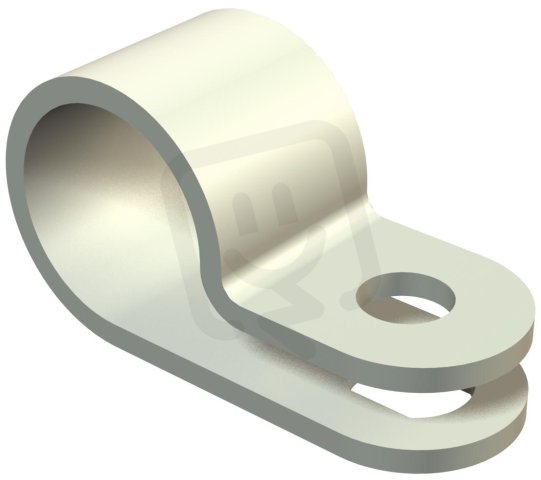 OBO 255 8 LGR Upevňovací příchytka, 8mm, světle šedá Polyamid, PA