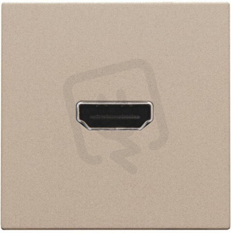 Zásuvka HDMI-HDMI CHAMPAGNE COATED NIKO 157-69417