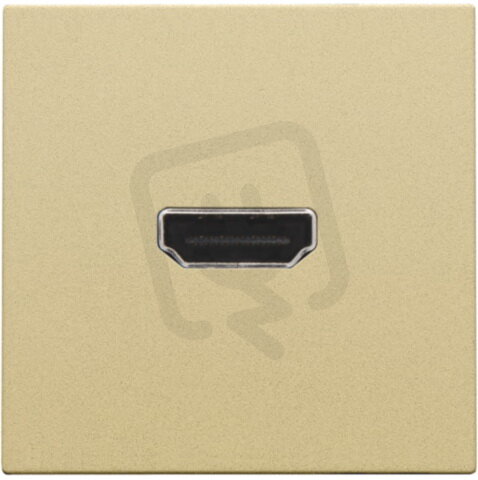 Zásuvka HDMI-HDMI - ALU GOLD NIKO 221-69417