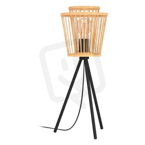 Stolní svítidlo HYKEHAM 1xE27 bambus/černá 40W IP20 EGLO 43854
