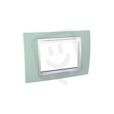 Unica Allegro Krycí rámeček trojmodulový, Aqua/Polar SCHNEIDER MGU6.103.870