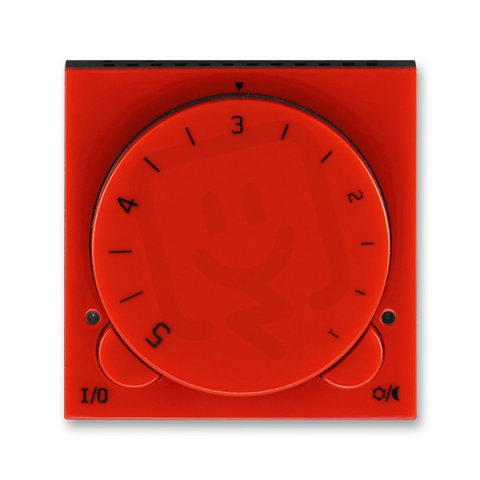 Termostat univerzální otočný 3292H-A10101 65 červená/kouř. černá Levit ABB