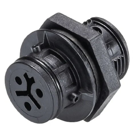 konektor vestavný RST08i2 2-pól, samice, 8A, černý, šroubové svorky