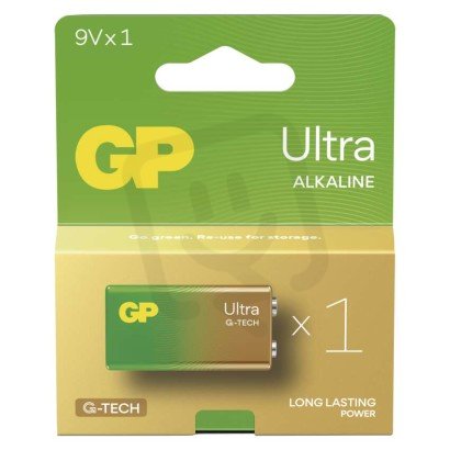 Alkalická baterie GP Ultra 9V (6LF22) B02511