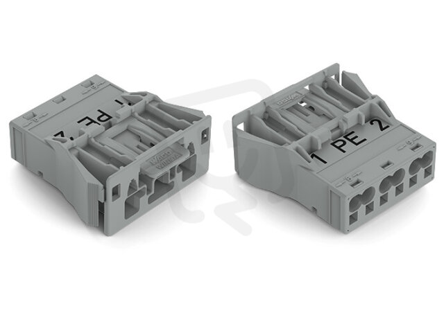 Zástrčka Snap-In 3pól. Kód. B šedá WAGO 770-753/062-000