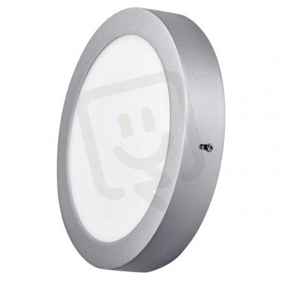 LED přisazené svítidlo PROFI, kruhové, stříbrné, 18W neutrální bílá EMOS ZM5242