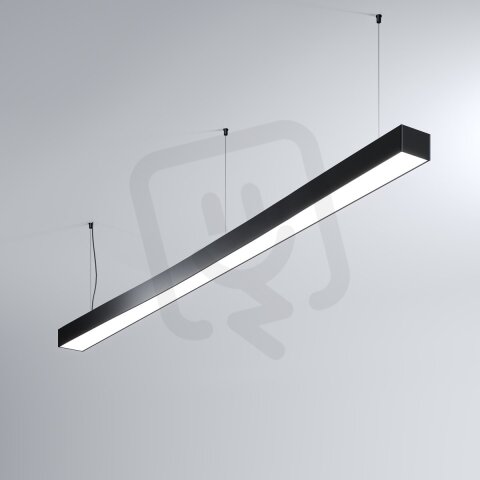 LED Svítidlo MI-WAVE-04, 44W, 3000K, bez trafa, 24VDC, IP20, černá