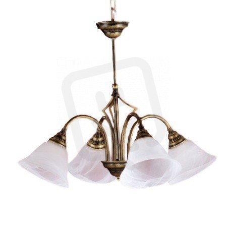 Lustr Stefano 4x60W E27 IP20 zašlá mosaz