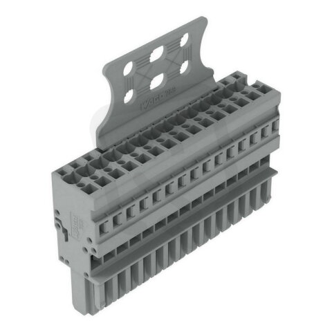 1vodičová pružinová svorkovnice, CAGE CLAMP, 4 mm2, Šedá WAGO 769-115/145-000