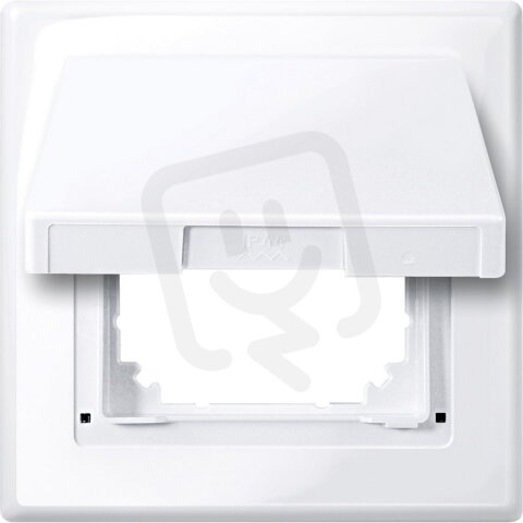 Krycí rámeček IP44, Merten M-Smart, s krytkou, active white, lesklý plast 478025