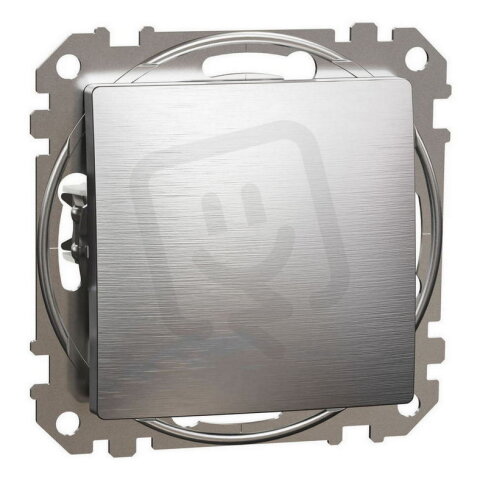 Spínač jednopólový ř.1,Leštěný Hliník,Sedna Design/Elements SCHNEIDER SDD170101U