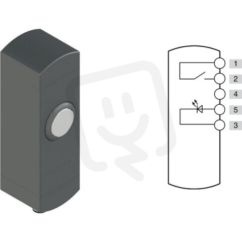Ovládací jednotka BN 1 prvek (konfigurace A02) 1NO, Konektor M12, 5 pólů, IP65
