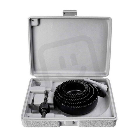 Sada vykružovacích korunek 8 dílů 64-127 mm, plastový box RICHMANN PC8250