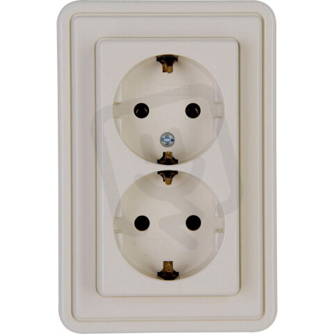 118301084 Double earthed socket outlet,