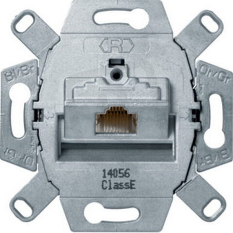 Zásuvka datová, RJ 45, FTP, Cat.6/ Class E, modul přístroje HAGER WDF410766