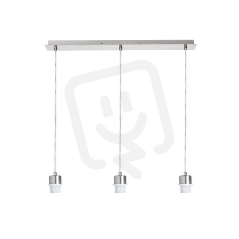 MORE 60 stropní závěsná základna matný nikl 230V E27 3x42W RENDL R11774