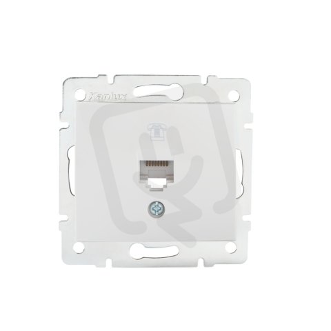 Telefonní zásuvka DOMO RJ11 bílá 24751 Kanlux