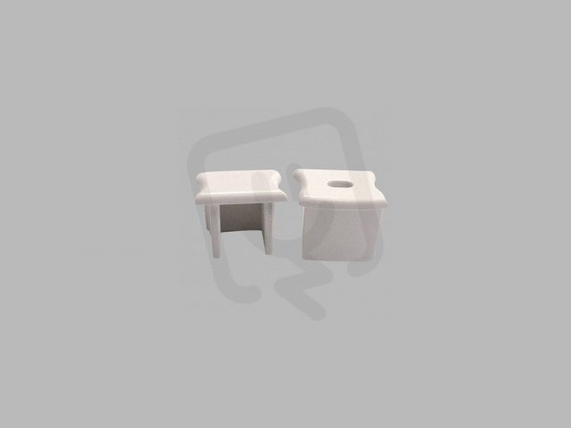 LED sv. 8291306 ALU 15mm end cap