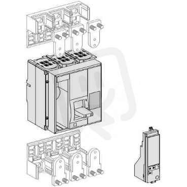 Schneider 33255 NS1250H 4P pevný základní jistič, ruční ovládání
