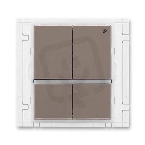 Vysílač RF sig čtyřtlačítkový 868 MHz 3299E-A11908 26 lungo/mléčná bílá Time ABB