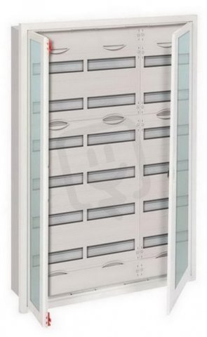 Zapuštěná rozvodnice ABB U73TR6 -216M s průhl. dveřmi