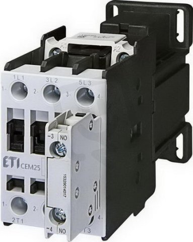 Motorový stykač CEM25.10-24V DC, 3p, 3xNO+1xNO,45A/25A ETI 004645220