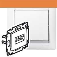 VA BÍLÁ ZÁS. 2XRJ45 UTP CAT5E LEGRAND 774239RD