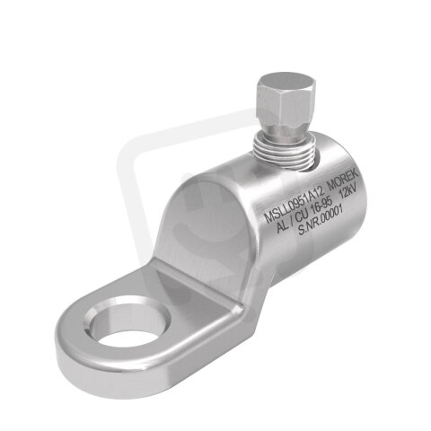 Kabelové oko MSLL95 Al/Cu 16-95mm2, M12, 1x Al šroub, 12 kV MOREK MSLL0951A12