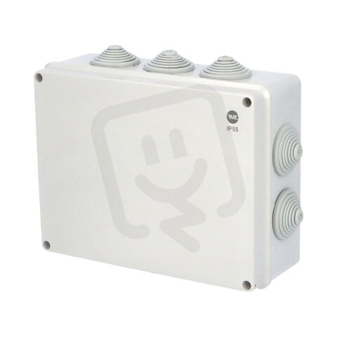 Krabice SolidBOX 68162 IP55 249x198x81mm plné víko stupň. vývodky (10x) FAMATEL