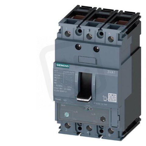 Jistič 3VA11, 40A 25kA/415V, Ir 28÷40A,Ii (5÷10)x In, 3P třmenové svorky