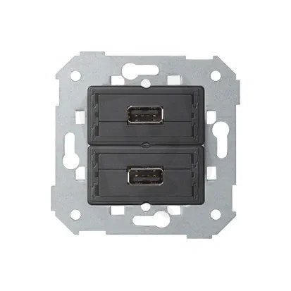 2 x zásuvka USB (2.0) typ A, přístroj KONTAKT SIMON 7501090-039