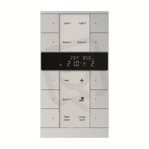 ABB KNX Tenton prvek ovládací 10nás, HVAC, CO2 hliníková stříbrná SBC/U10.0.1-83