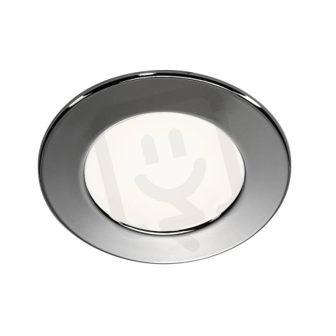 DL 126 vestavné svítidlo LED SMD 3000K kulaté chrom 3 W vč. listových pružin