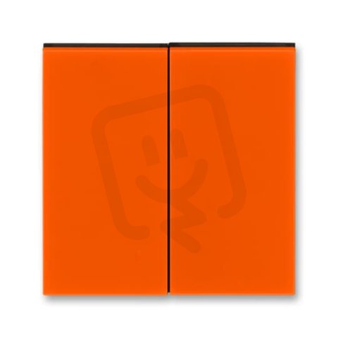 Kryt vypínače dělený 3559H-A00652 66 oranžová/kouř. černá Levit ABB
