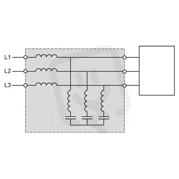 Pasivní harmonický filtr pro ATV61/71 10 A/400 V THDI 10/5 % SCHNEIDER VW3A4622