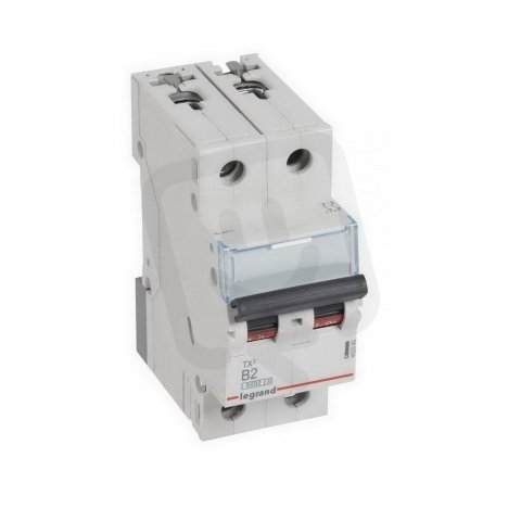 TX3 JISTIČ, 2 PÓLOVÝ, CHAR. B, 2A 6000A LEGRAND 403380