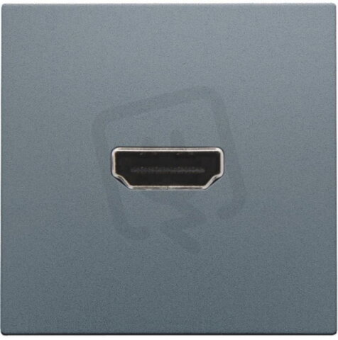 Zásuvka HDMI-HDMI-ALU STEEL GREY NIKO 220-69417