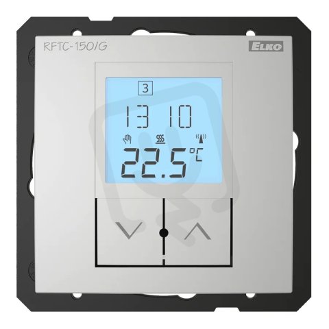 Bezdrátový regulátor teploty (polosestava-hliník) RFTC-150/G hliník ELKO EP