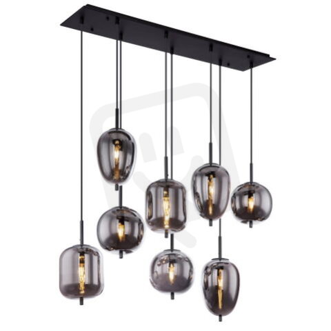 Závěsné svítidlo BLACKY černá 8xE14, max. 40W 230V GLOBO 15345-8