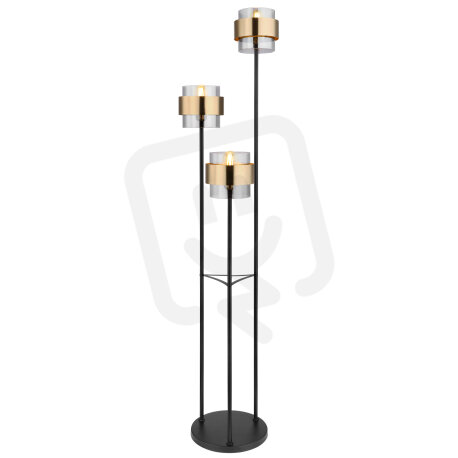 Stojací lampa MILLEY černá 3xE27, max. 60W 230V GLOBO 15560S