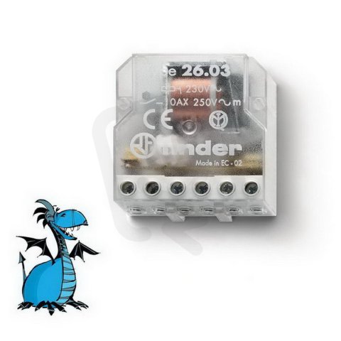 Impulsně ovládaný spínač, 1Z_1R/10A, 230V AC FINDER 26.03.8.230.0000