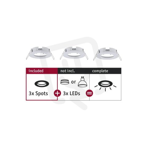 Choose RL 3 spots rigid max 3x10W 230V 5