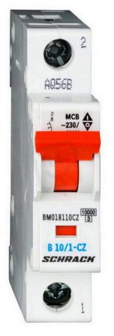 BM018110CZ Jistič B/10A, 1pólový, 10kA
