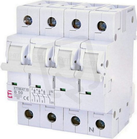 Jistič ETIMAT COLOUR 3p+N B50 6kA ETI 002100421