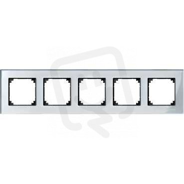 Merten Rámeček pětinásobný M-Elegance, Diamond Silver SCHNEIDER MTN4050-3260