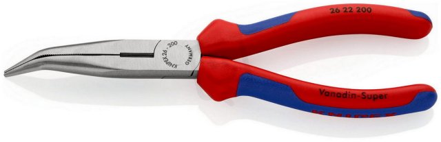 Půlkulaté kleště s břity (úzké ploché kleště) 200 mm KNIPEX 26 22 200 SB